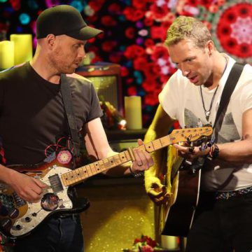 Coldplay at Italian television show